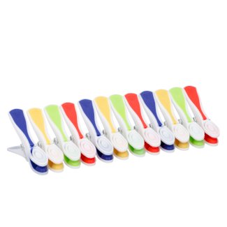 Wäscheklammern 12er Set bunt