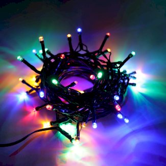 LED Lichterkette 10 m bunt mit Blinkfunktion