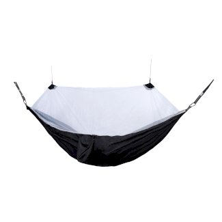 Hängematte mit Moskitonetz 270 x 140 cm schwarz
