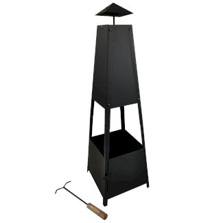 Gartencheminée Pyramide 30 x 100 cm