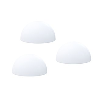 LED Solarlampe halbrund 20 cm 3er Set