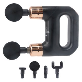 Massagepistole Doppelkopf schwarz/gold - Gratisinserat.ch