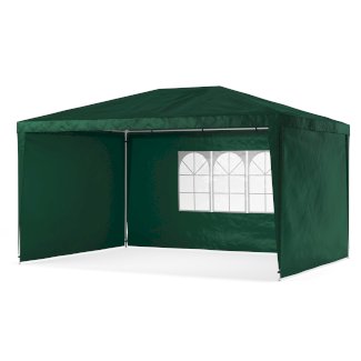 Pavillon NELLE 4 x 3 m grün inkl. 4 Seitenwände