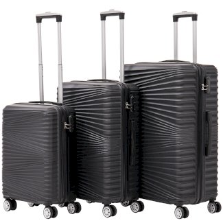 Reisekoffer Hartschalenkoffer NIA 3er Set schwarz - Gratisinserat.ch