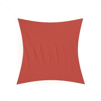 Sonnensegel Quadrat 3.6 x 3.6 m rot