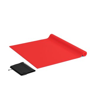 Yogamatte mit Tasche rot 173 x 61 x 0.5 cm