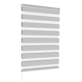 Doppelrollo grau 70 x 100 cm