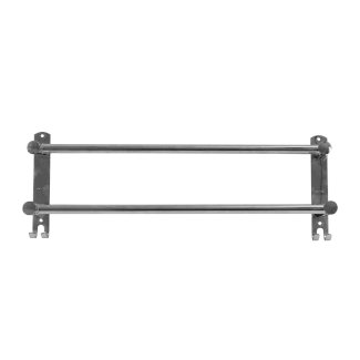 Handtuchhalter 2 Stangen 50 - 90 cm silber - Gratisinserat.ch