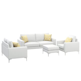 Sofa Set Leder LEX weiss - Gratisinserat.ch