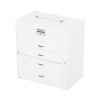 Schmuckkästchen abschliessbar weiss