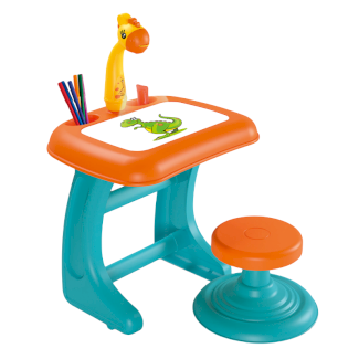 Zeichentisch Projektor Kinder orange/türkis - Gratisinserat.ch