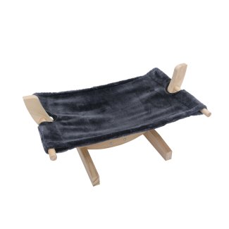 Katzenhängematte mit Gestell anthrazit - Gratisinserat.ch