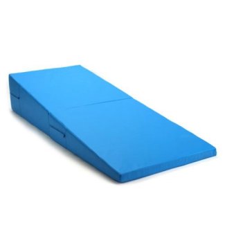 Gymnastikmatte Rampe faltbar hellblau
