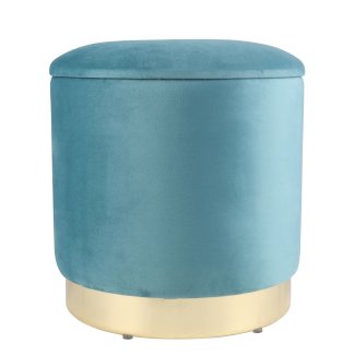 Sitzhocker mit Stauraum türkis