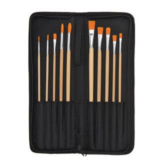 Pinsel Set Ölfarben Etui 11-teilig