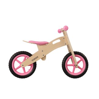 Laufrad Holz 12 pink/natur