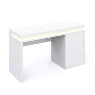 Schreibtisch LED LEANDRO weiss