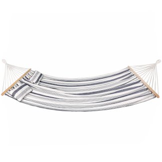 Hängematte 220 x 140 cm schwarz/weiss