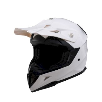 Kinder Mountainbike Motorradhelm Grösse 49/50 weiss - Gratisinserat.ch