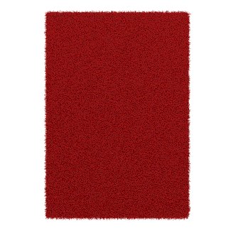 Hochflor Teppich 80 x 150 cm rot
