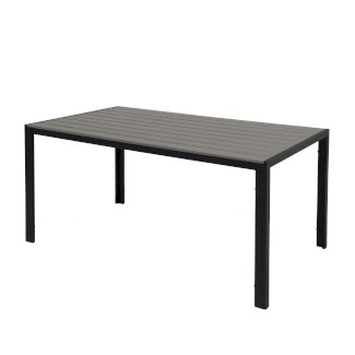 Gartentisch RIVI 150 x 90 cm anthrazit/schwarz - Gratisinserat.ch