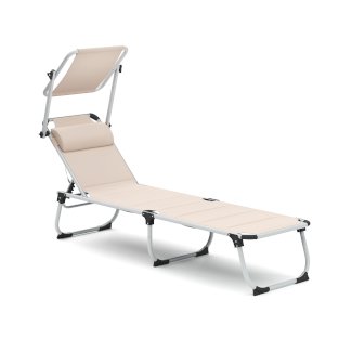 Liegestuhl ATHENA beige