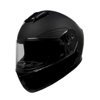 Motorrad Integralhelm Einzelvisier schwarz matt Grösse 55/56