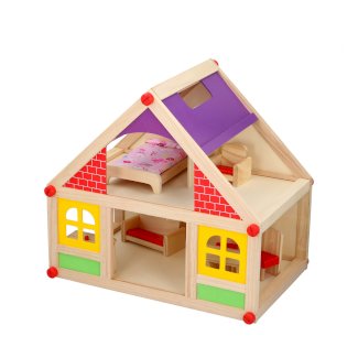 Puppenhaus Holz 11-teilig