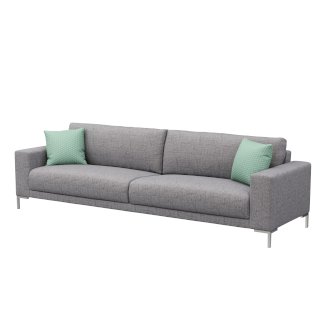 Sofa NOREEN 3-Sitzer grau