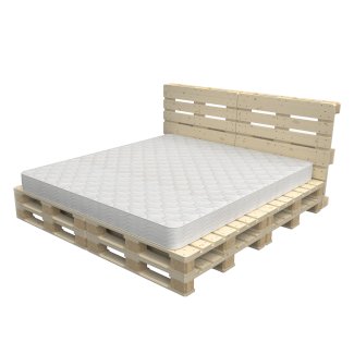 Palettenbett 200 x 200 cm Komplett-Set