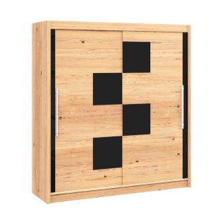 Kleiderschrank Schiebetüren Holz NOVE 200 cm