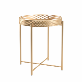 Beistelltisch RIMMA rund gold - Gratisinserat.ch