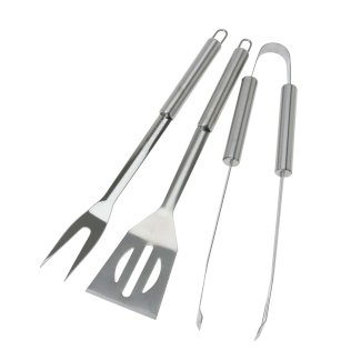 Grillbesteck Edelstahl Set 3-teilig